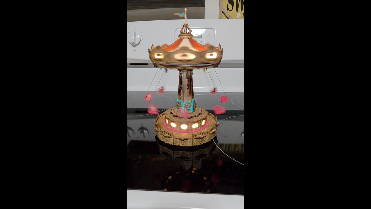 ROKR Swing Ride DIY Music Box 3D Wooden Puzzle EA02 | Robotime
