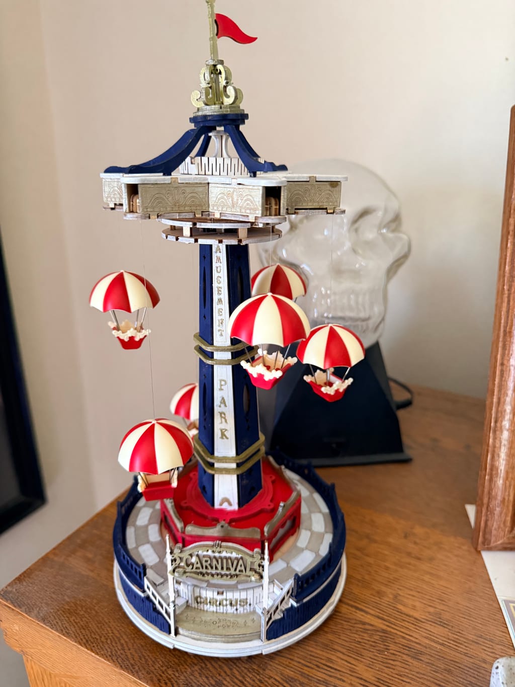 ROKR Parachute Tower DIY Music Box 3D Wooden Puzzle | Robotime
