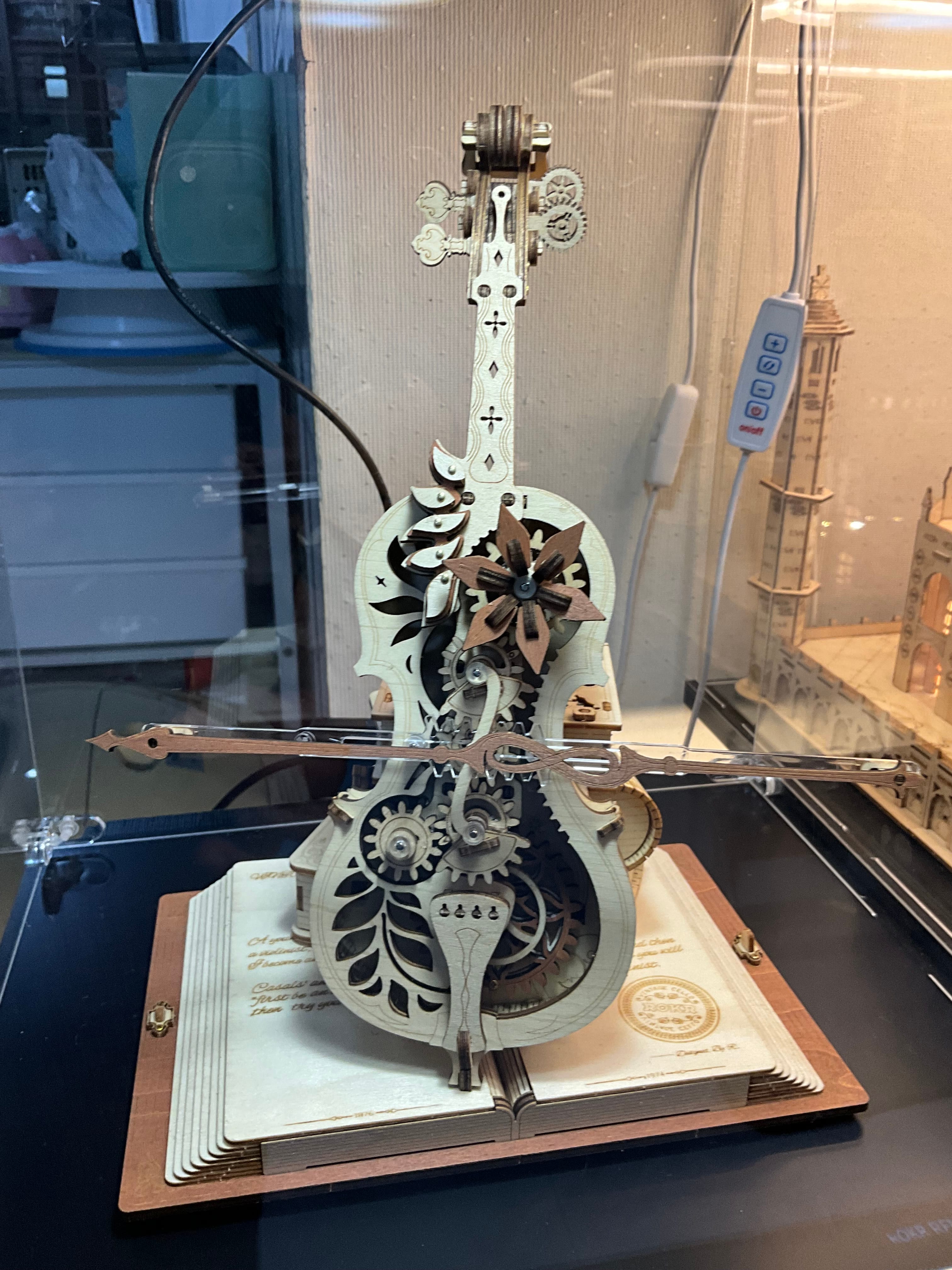 ROKR Magic Cello Music Box 3D Wooden Puzzle | Robotime Online