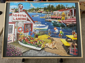 1000 Piece Jigsaw Puzzle - Lobster Landing (2032pz) – White