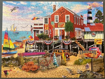 500 Piece Jigsaw Puzzle - Lobster Wharf (2262pz) – White Mountain