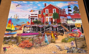500 Piece Jigsaw Puzzle - Lobster Wharf (2262pz) – White Mountain